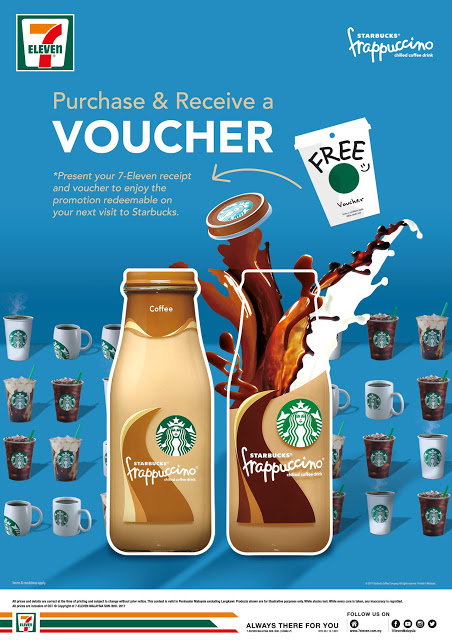 7-Eleven Malaysia Starbucks Bottled Frappuccino Free Buy 1 Free 1 Voucher