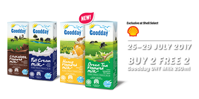 Shell Goodday UHT Milk 250ml Buy 2 Free 2