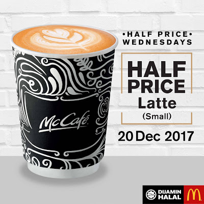 McDonald's McCafe Half Price Wednesday Promo