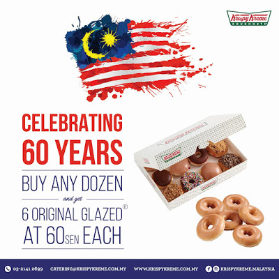 Krispy Kreme Doughnuts Malaysia Merdeka Original Glazed Discount Offer Promo