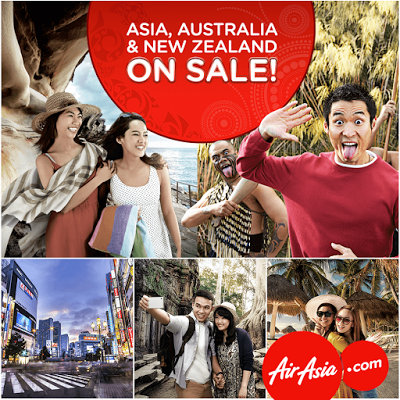 AirAsia Flight Ticket Air Fares Asia, Australia & New Zealand On Sale Discount Offer Promo