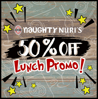 Naughty Nuri's Weekday Lunch Discount Promo