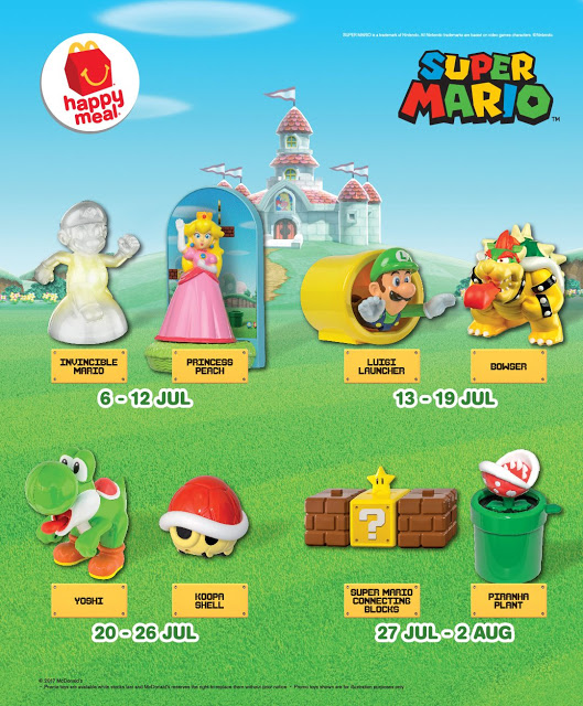 McDonald's McD Happy Meal Free Super Mario Mushroom Kingdom Toy Promo
