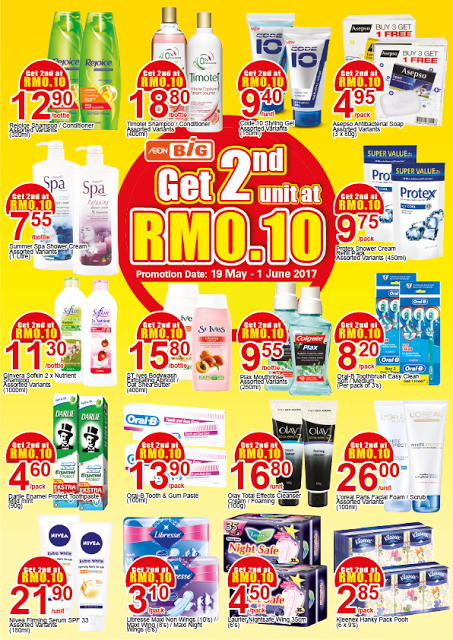 Malaysia AEON BiG 2nd Unit RM0.10 Discount Offer Promo