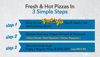 Domino's Pizza Malaysia Grab & Go Half Price Promo