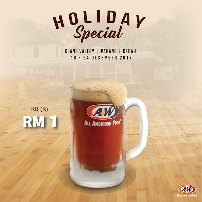 A&W Malaysia Outlets RM1 Root Beer