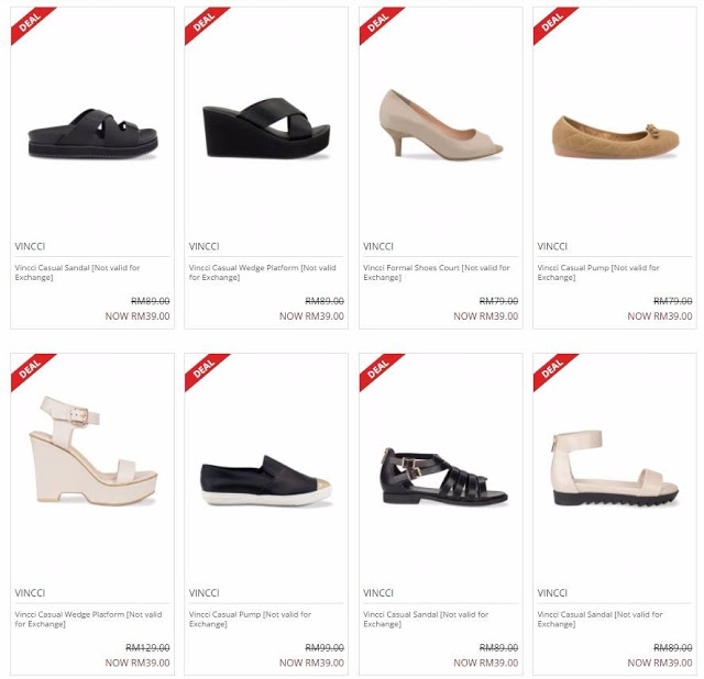 Vincci Women Shoe Up to 64% Discount @ Padini Online Store | HARGA ...