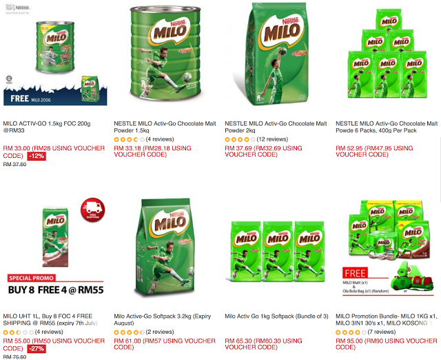 Nestle Milo RM5 Discount (Minimum Purchase RM30) Using ...