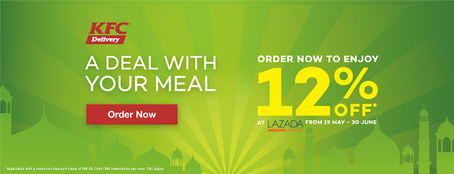 KFC x Lazada voucher code promo discount offer