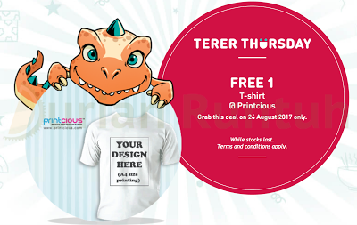 My U Mobile App Free Printcious T-shirt Terer Thursday Freebie Reward Voucher