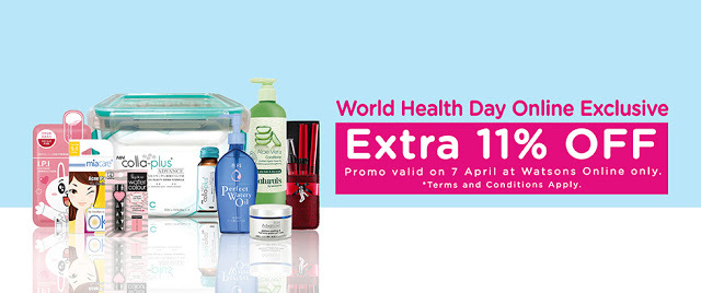 Watsons Online Store Extra 11% Discount Promo