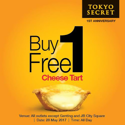 Tokyo Secret's Malaysia Buy 1 Free 1 Promo