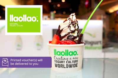 llaollao Natural Frozen Yogurt Cash Voucher Half Price Offer Promo