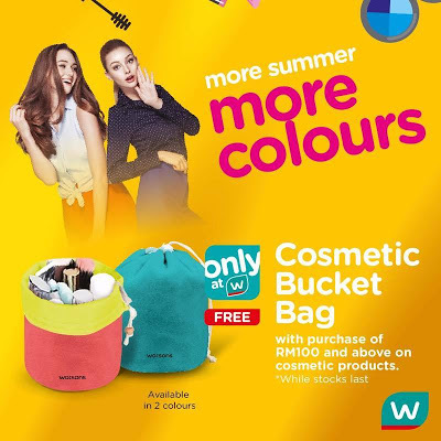 FREE Watsons Cosmetic Bucket Bag