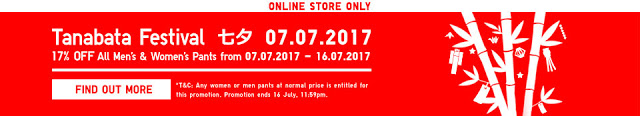 Uniqlo Code Malaysia Online Store Tanabata Festival Discount Offer Promotion
