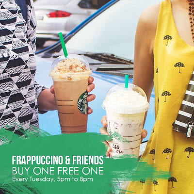 Starbucks Summer Frappuccino Buy 1 Free 1 Promo