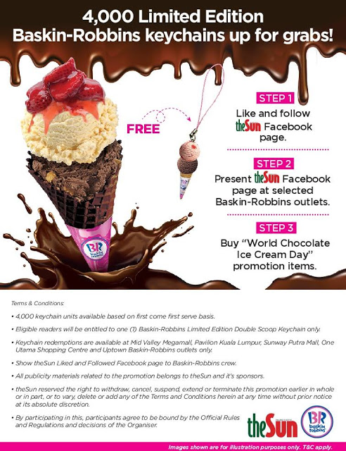 Free Baskin-Robbins Keychain The Sun Daily Promo