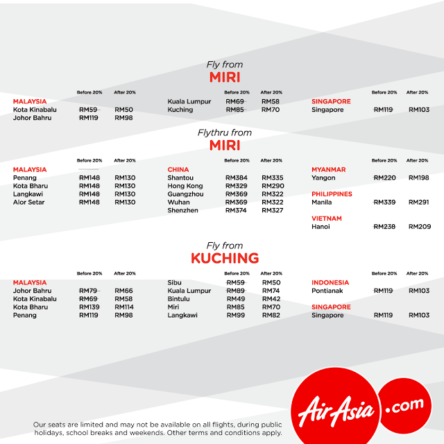 AirAsia Flight Ticket Discount Promo MATTA Fair Miri
