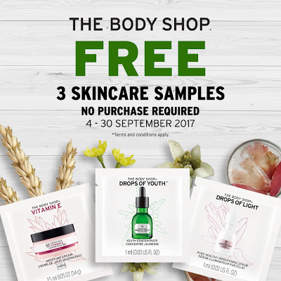 The Body Shop Malaysia Free Skincare Samples Giveaway