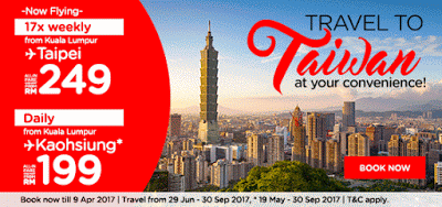 AirAsia Taiwan Taipei Taoyuan Kaohsiung Sale