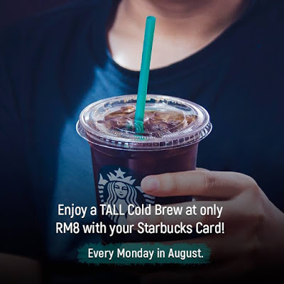 Starbucks Cold Brew Mondays RM8 Discount Offer Promo