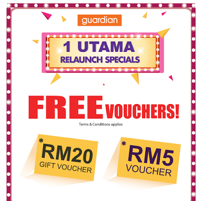 Guardian Malaysia Free Cash Vouchers 1 Utama Store Relaunch