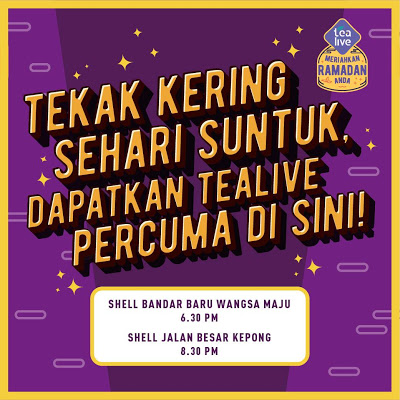 Free Tealive Drink Percuma Shell