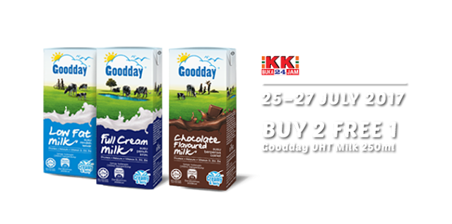 KK Mart Goodday UHT Milk 250ml Buy 2 Free 1